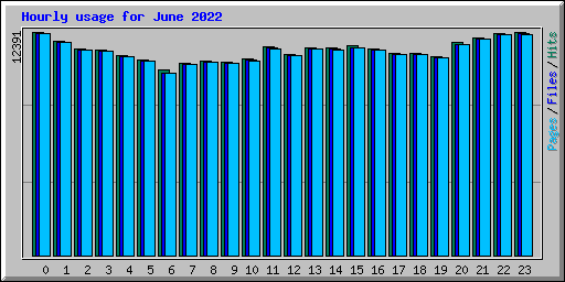 Hourly usage for June 2022