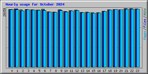 Hourly usage for October 2024